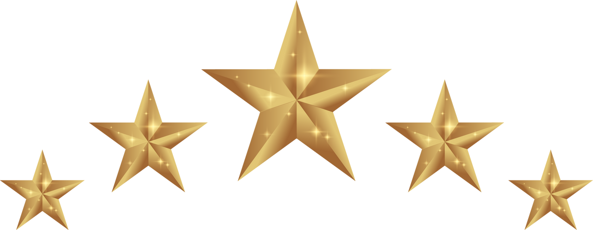 Five Stars Rating Icon